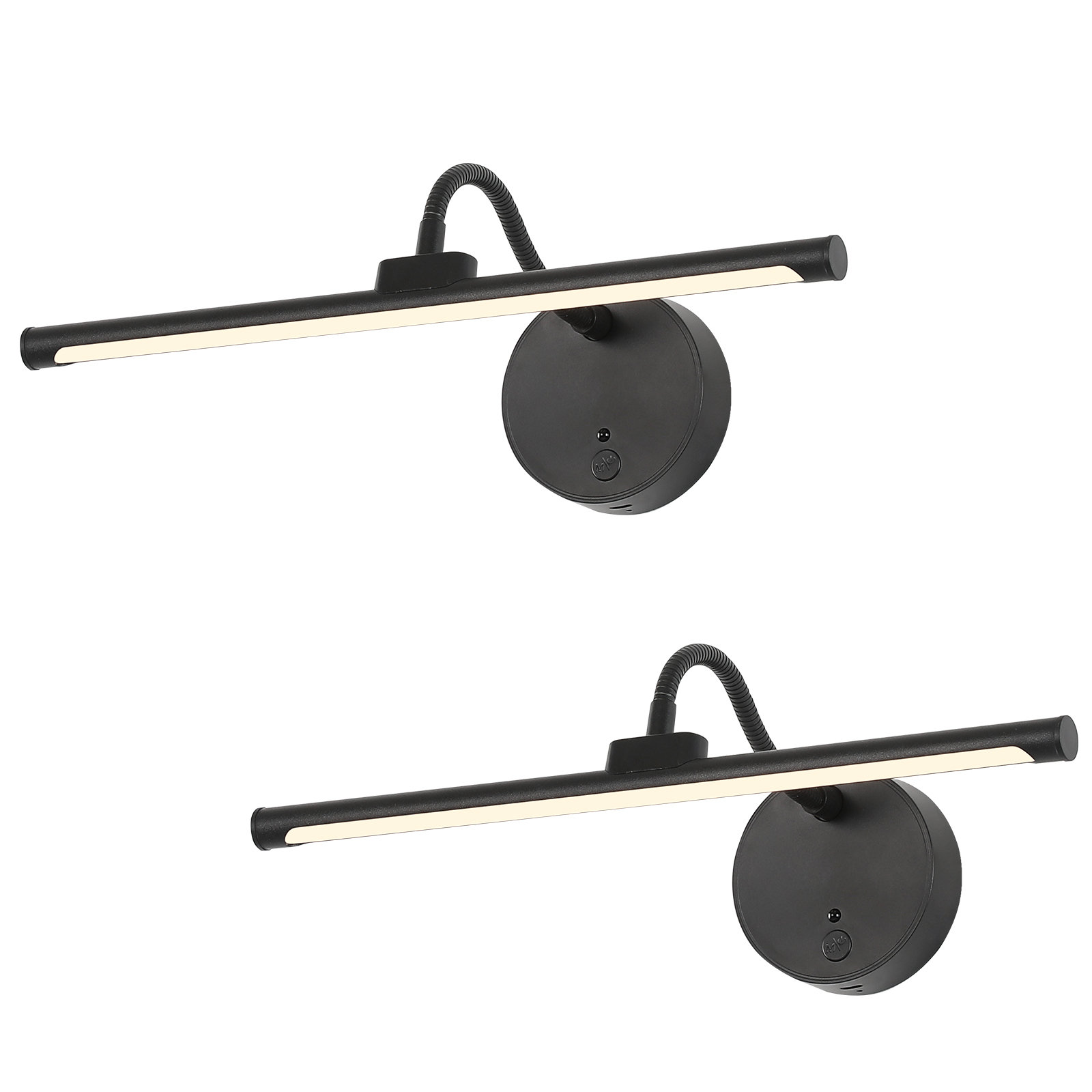 Ebern Designs 13.4" Dimmable LED Picture Light with 3 Color Temperatures (3000K/4000K/5500K), Set of 2 & Reviews | Wayfair