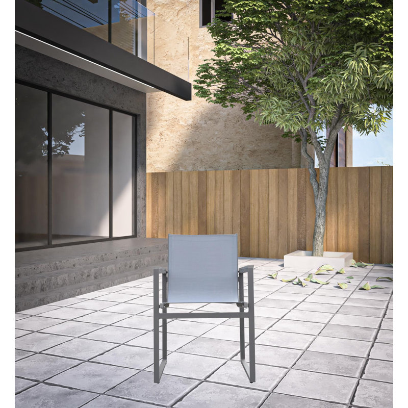 HomeRoots Metal Outdoor Lounge Chair