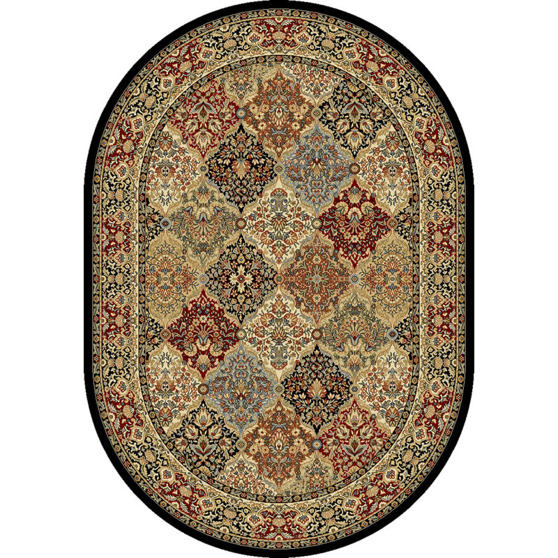 Attell Oriental Indoor Rug, Oval 6'7" x 9'6"