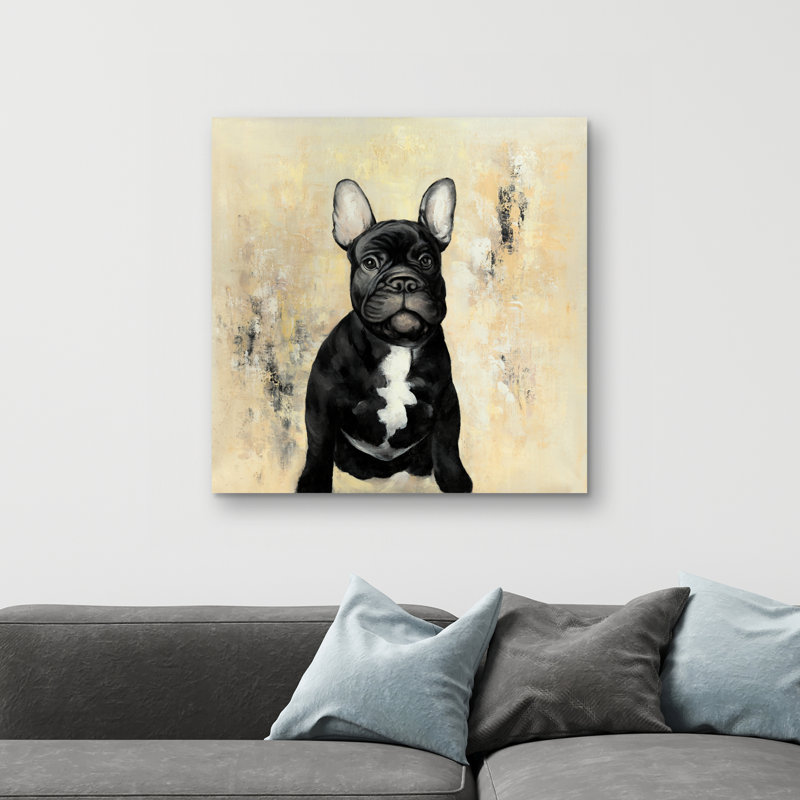 French bulldog - 32"x32" art on canvas