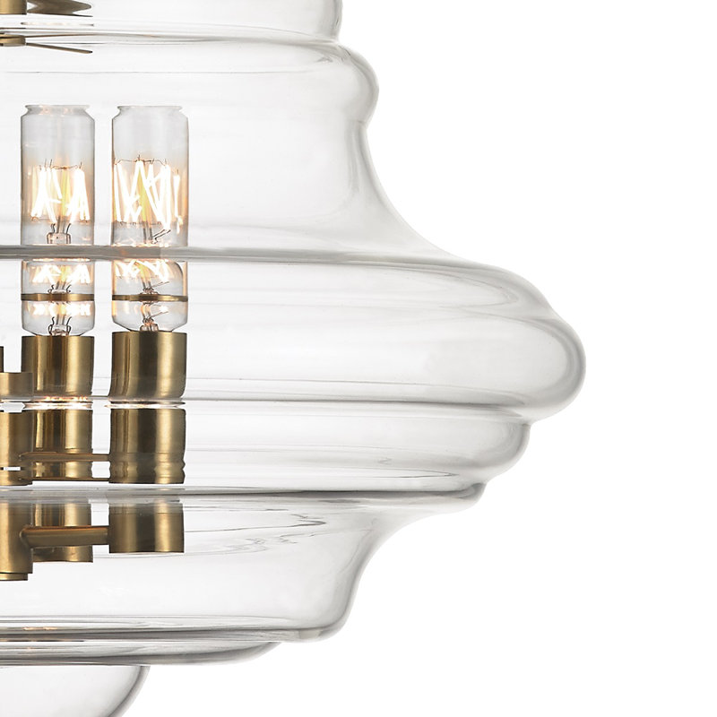 Washington 4 - Light Pendant, Aged Brass
