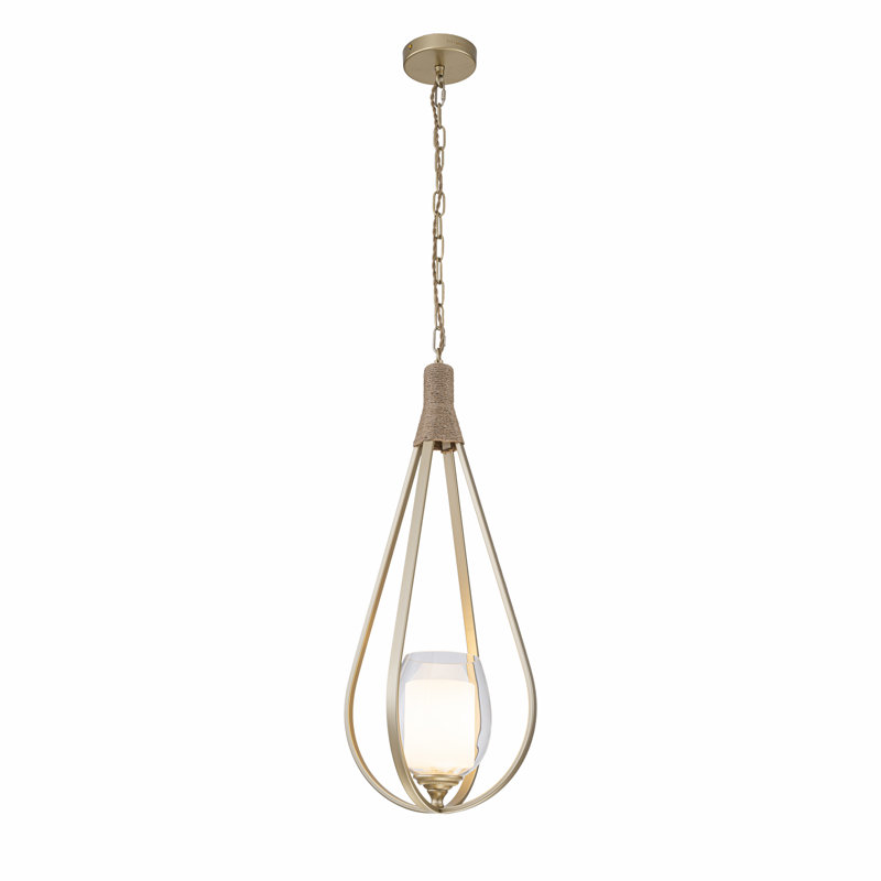 1-Light Gold Kitchen Pendant Light