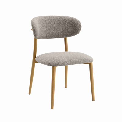 Ensemble de 2 chaises d'appoint Kacey Boucle