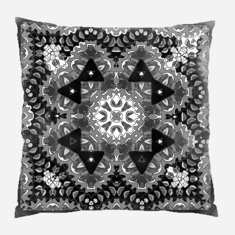 Coussin mandala, Intérieur