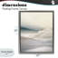Cadre flottant paysage de montagne vanille, design par Gemma Bardot-336445760-336445761