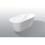 Baignoire autoportante 59 po en acrylique, baignoire autoportante, drain chromé Toe-Tap,-121168399