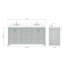Ensemble de meuble-lavabo double 73 po Abshire-93359249-93572753