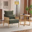 Masson Chenille Accent Chair Armchair With Pillow-614586116