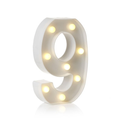 Klehm LED Alphabet Light Up Letters and Numbers