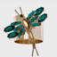 Dragonfly Napkin Rings, Emerald
