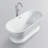 59" x 30" Freestanding Soaking Acrylic Bathtub-81515715