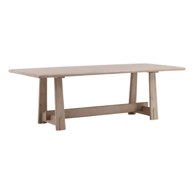Lachlan 92" Wide Mango Wood Dining Table, Light Natural