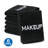 Corcino Premium Black Makeup Remover Towels | 100% Cotton, Washcloths Set