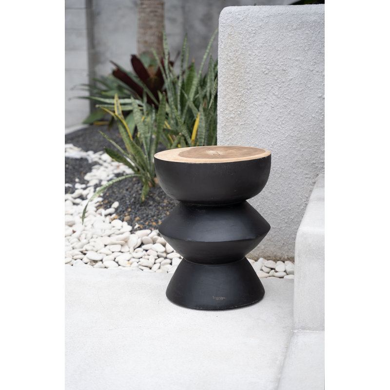 Costachi Solid Wood Accent Stool