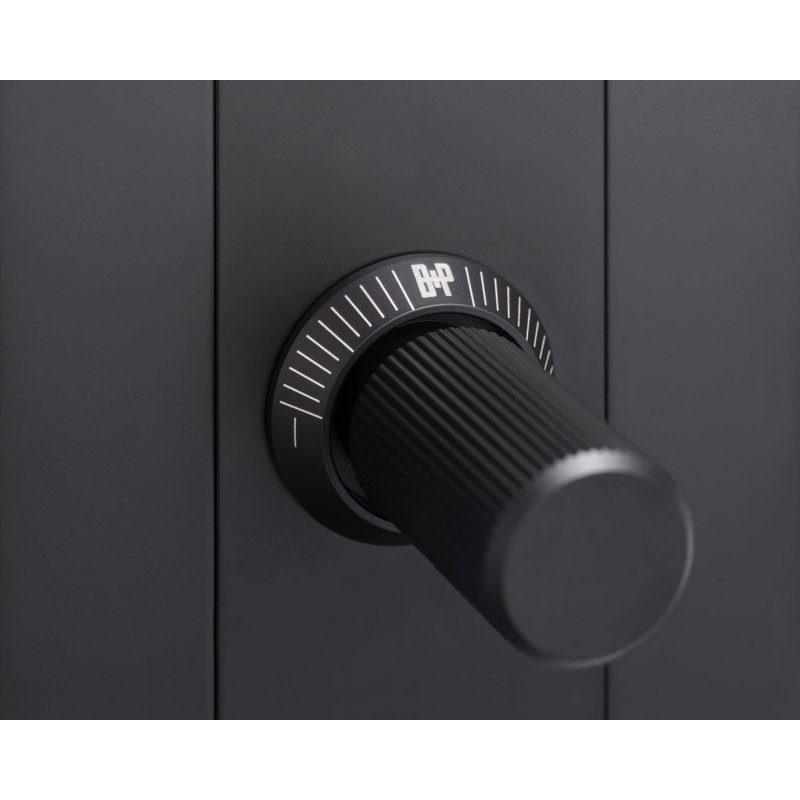 1G Dimmer / LED / Linear / With Logo, 2 Gang, Black