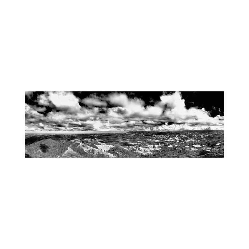 Landscape Black And White Panorama by Glauco Meneghelli - Wrapped Canvas Print, Wrapped Canvas
