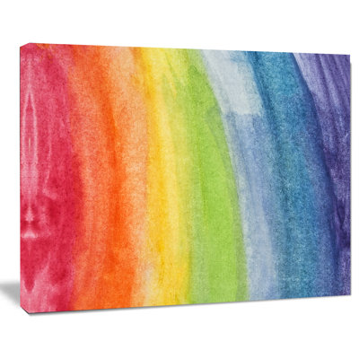 " Flowing Rainbow Colors " Graphic Art Print
