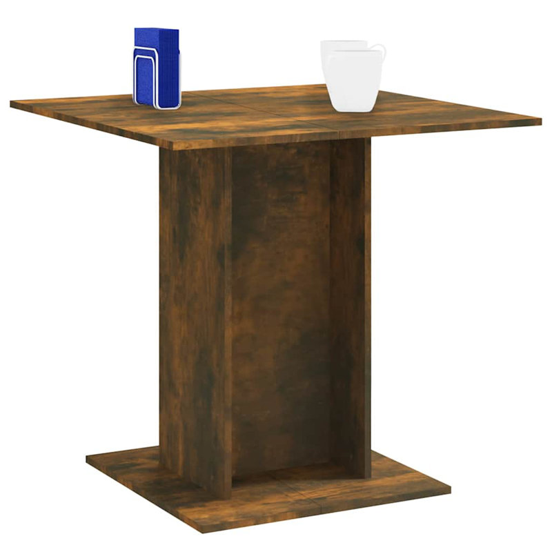 Dining Table Kitchen Table Dining Room Dinner Table Engineered Wood, Smoked Oak