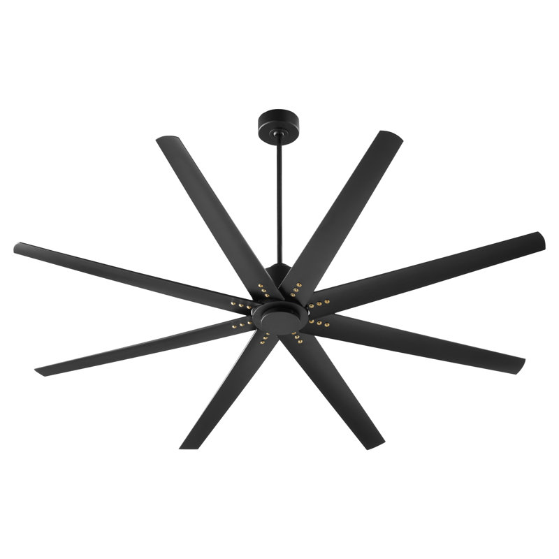 Ventilateur de plafond à 72 pales 72 "avec télécommande Rockingham, Noir