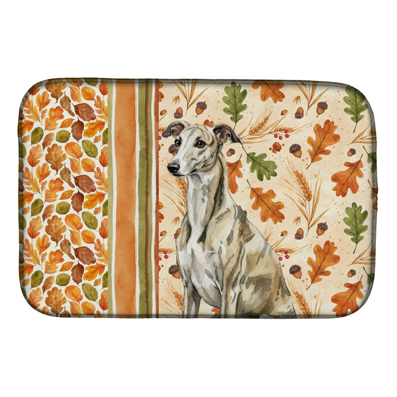 Tapis de séchage d'automne Brindle Whippet Heirloom