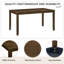 Ensemble de table de salle à manger moderne (doit inclure la table et la chaise), bois de noyer