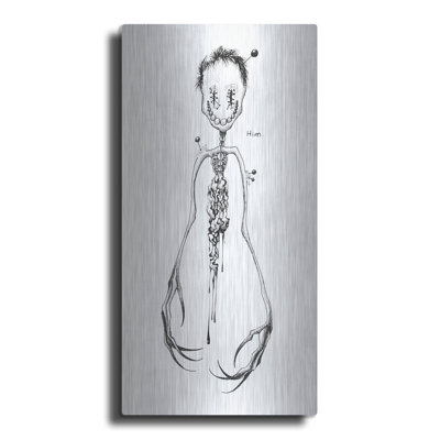 Red Barrel Studio® 'Him 'by Avery Multer, Metal Wall Art