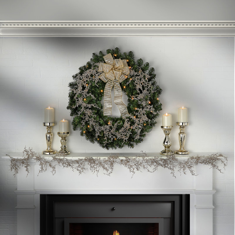 6' Glitter Sparkling Angel Fern Garland