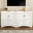 Rustic Two-Tone 63" TV Stand With Adjustable Shelves, Drawers & Multi-Use Storage-428772259
