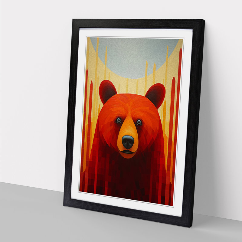 Single Picture Frame Print on Wood, Black Framed, 64cm H x 46cm W