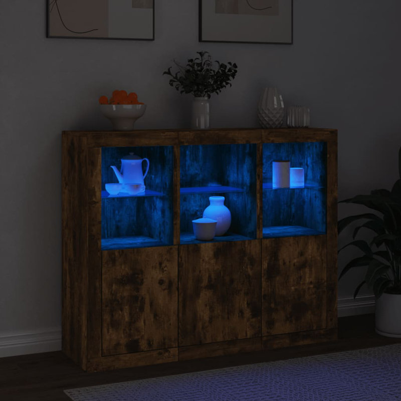 Azima 123cm Sideboard, Smoked Oak