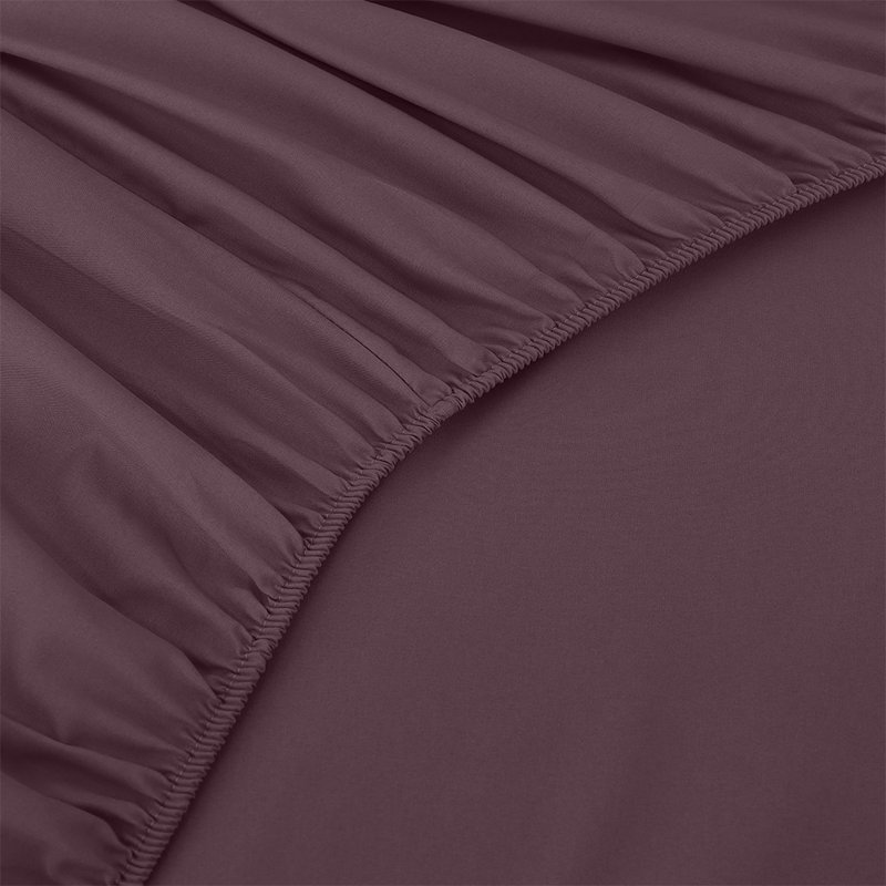 Solid Color 4-Piece Bed Sheet Set With Ultra-Fine Fiber Suitable For Family Bedrooms, Queen Sheet Set with 2 Pillowcases