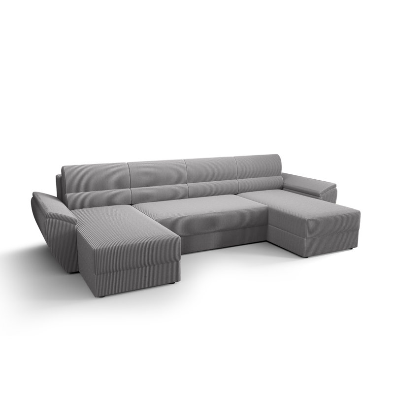 Berk 5 Seater Corner Sofa , Gray - Poso110