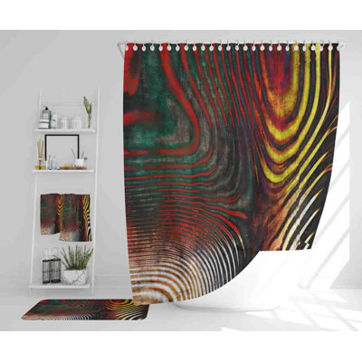 Nebih Polyester Shower Curtain Set