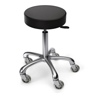 VIVO Black 2-in-1 Ergonomic Footrest with Wheels, Height Adjustable  Computer Desk Stool, Rolling Ottoman, CHAIR-S04F 