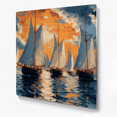 Art mural nautique gris nautique