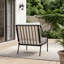 Chaise de jardin en métal noir