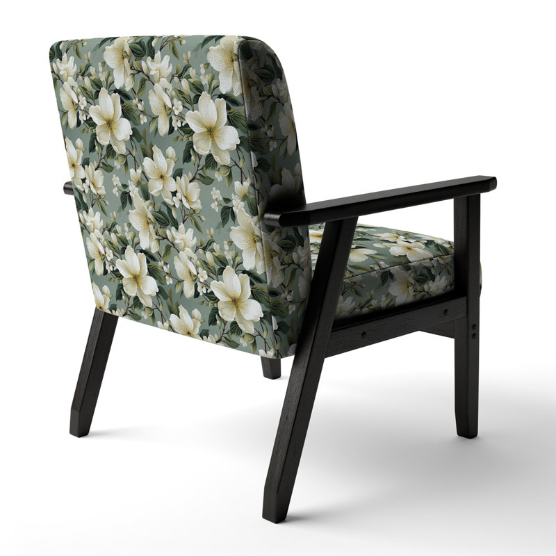 Fauteuil d'appoint rembourré blanc
