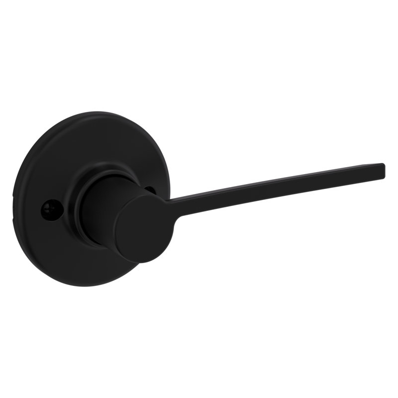 Ladera Round Half-Dummy Lever, Matte Black, Right
