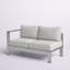 Causeuse d'extérieur en aluminium Shore Sunbrella-2095654384