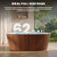 63" Solid Surface Freestanding Bathtub