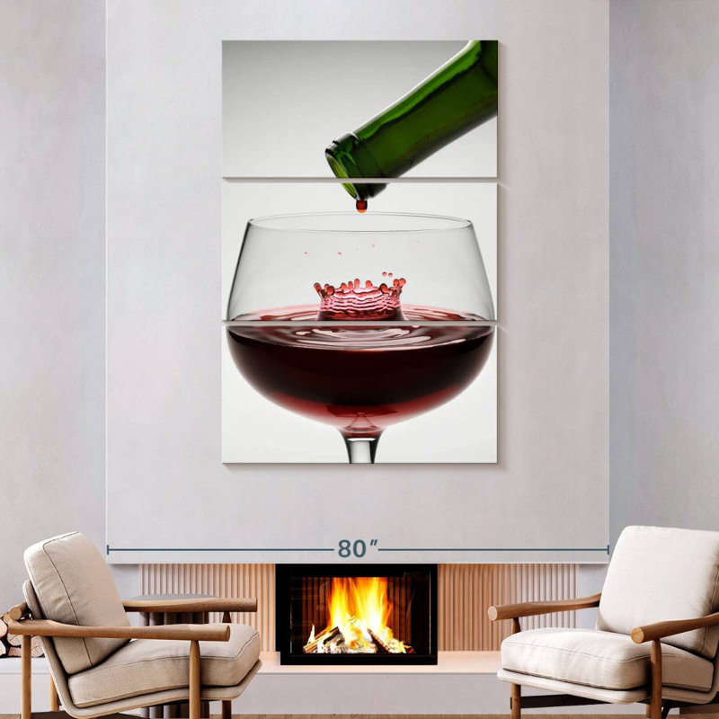 Yarlin Wine Drop, 74" H x 48" W
