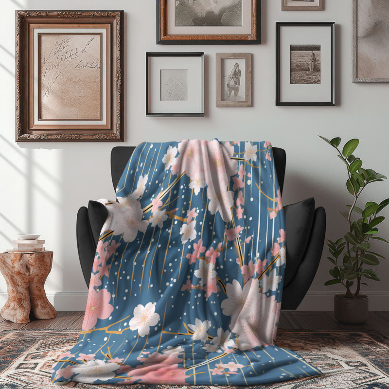 Cherry Pair - 1 Piece Premium Blanket, 60" W x 80" L