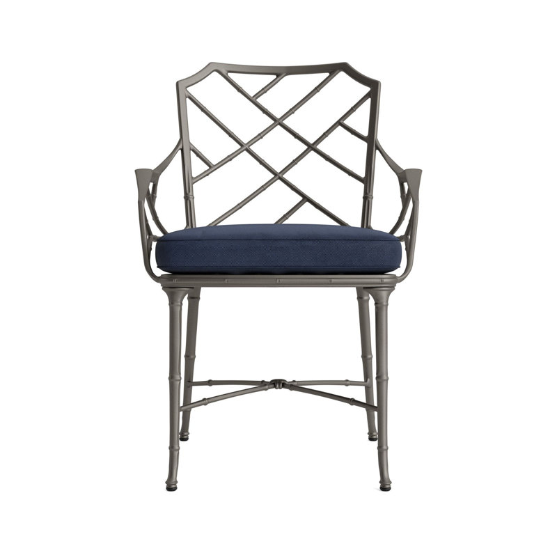 Calcutta Outdoor Dining Chair, Mica, Fusion Neptune