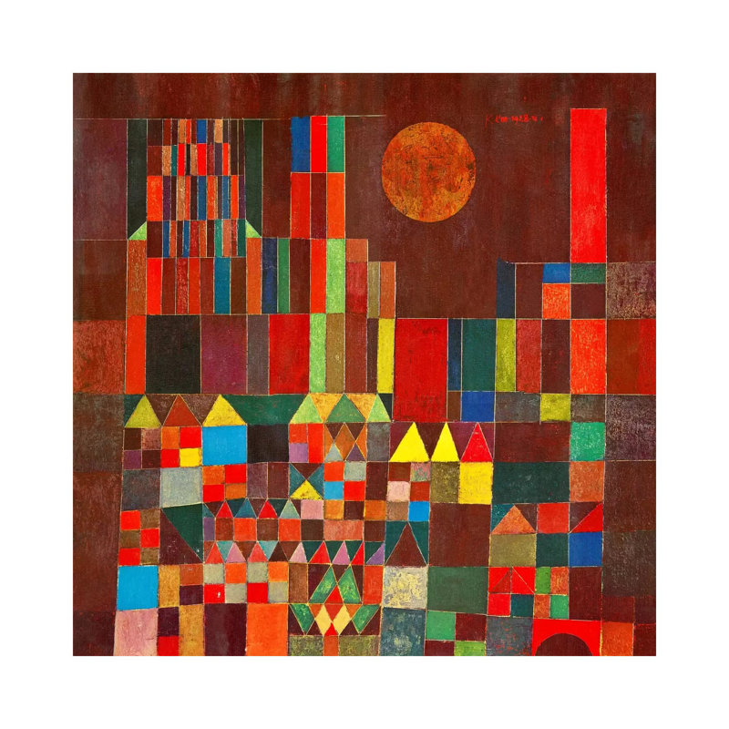 Burg Und Sonne, 1928 by Paul Klee - Wrapped Canvas Print, 93.98 cm H x 93.98 cm W x 1.91 cm D