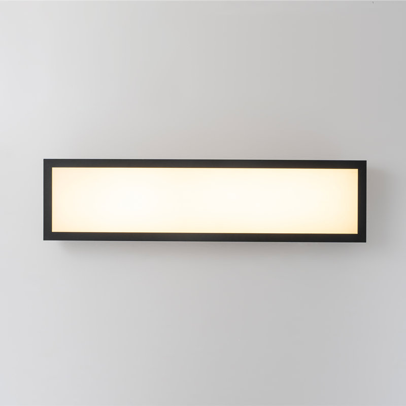 Plafonnier semi-encastré rectangulaire 1 lumière DEL