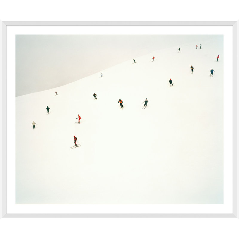 Skiers On Slopes Giclee Print by Getty Images