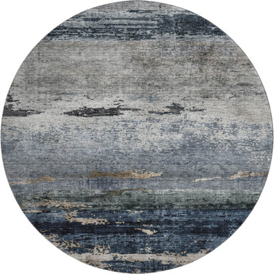 Premium Machine Washable Lyndhurst AMF1195 Abstract Rug
