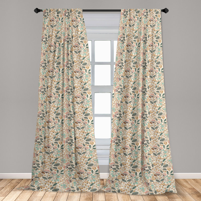 Semi Sheer Curtain Pair, 28" W x 63" L