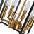 6 - Light Dimmable Lantern Rectangle Chandelier-799061083