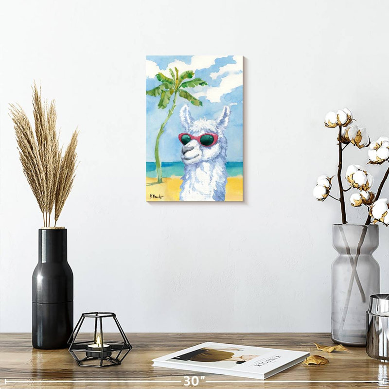 Ketti Hip Shades Llama I, 12" H x 8" W